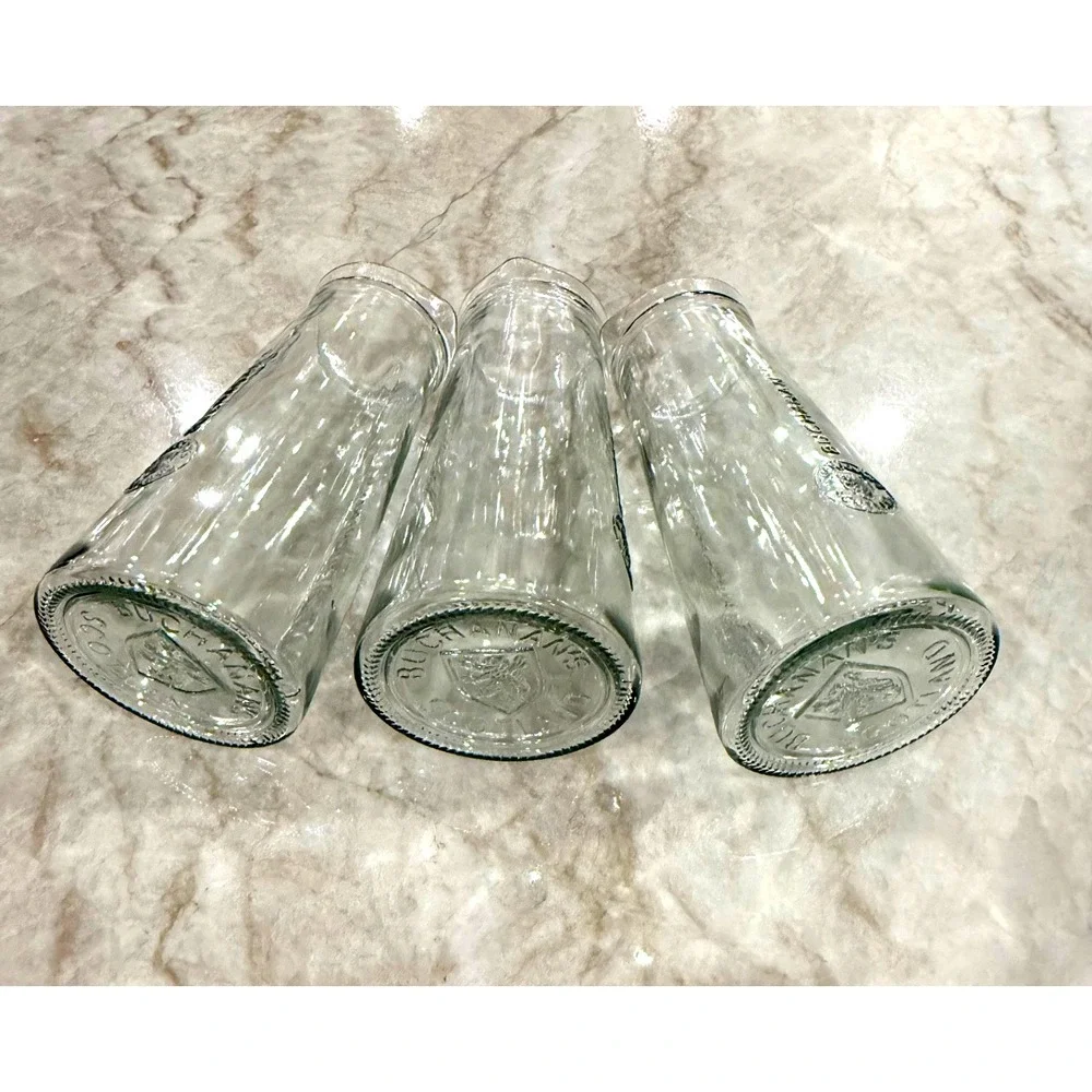 Set of 3 Signature Buchanan's Scotch Whisky Glass‎ Mixing Serving Pitchers